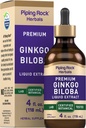 Pipping Rock Ginkgo Biloba 补充品 4 fl oz → Premium Liquid Herbal 提取剂 → 认证植物学 → 非转基因生物,无胶质