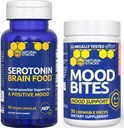 Natural STACKS Mood Bites + Serotonin 脑食品包 - 支持正面的Mood和应激缓解* - 90总块