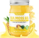 软熊海 Moss Gel Pineapple Flavored 12 OZ - 野生爱尔兰海 Moss Gel 有机 Raw 92 矿物和维生素 N-GMO Gluten-Free Vegan 补充 Immune 甲状腺素消化支持