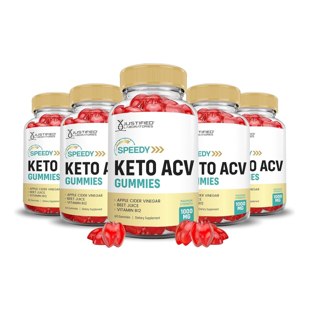 合理实验室 (5 Pack speedy Keto ACV Gummys 高级公式 1000MG 速度 Keto Gummys 苹果 苹果 苹果 苹果 苹果 醋 配有石榴 甜菜 果汁 粉 B12 Vegan 非 GMO 300 Gummys