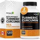 更新带有黑辣椒的Turmeric Curcumin – 600MG Turmeric Root, 100MG Curcuminoids 每2个卡普尔 – 支持文摘,肝脏健康,联合救济和流动 – 加拿大制造 – 120 Capsules