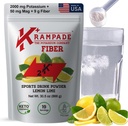 Krampade Fiber 补充电解质粉 - 9g Prebiotic Fiber + 2000mg 钾 补充 + 镁 → Cramp Relief → 水解包 → 消化性健康支持