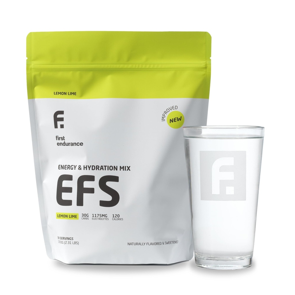 EFS 水分和耐力 饮用混合剂 - 碳水化合物用于能源与性能, 电解剂用于快速补水与运行, Cycling 和 Triathlon 营养 QQ 同位素能量燃料 | Lemon-Lime