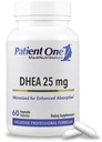 Patient One DHEA 25 mg | Supplement to Support Positive Mood, Energy Levels, and Endocrine Health* | Micronized for Enhanced Absorption | 60 Capsules
