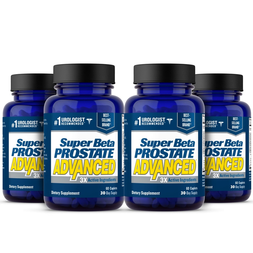 SUPERBETA PROSTARE Advance – 促进睡眠,支持Bladder空闲. 使用Beta Sitosterol,而不是Saw Palmetto来补充男性健康前列腺支持. (240卡, 4- Pack) (中文(简体) ).