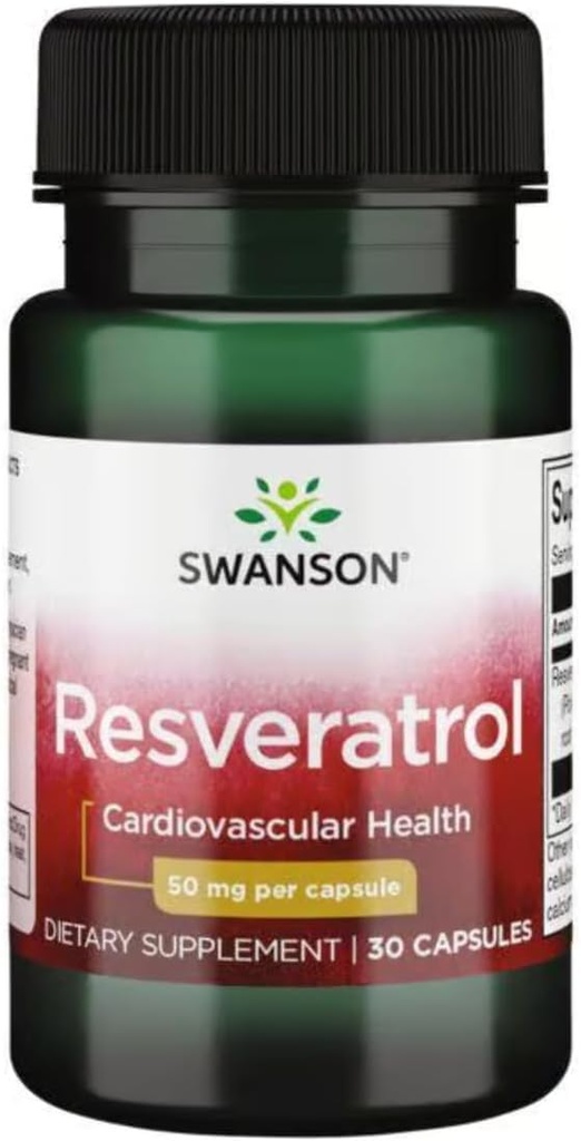 Swanson Resveratrol 50 50 毫克 30 卡普尔