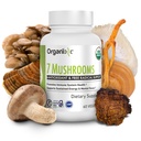 Organix USDA 有机蘑菇补充品,7发酵蘑菇 — Lions Mane,Shiitake, Cordyceps, Turkey Tail, Reishi — 用于Imune 和 Digestion 支持, 60 蔬菜卡普尔