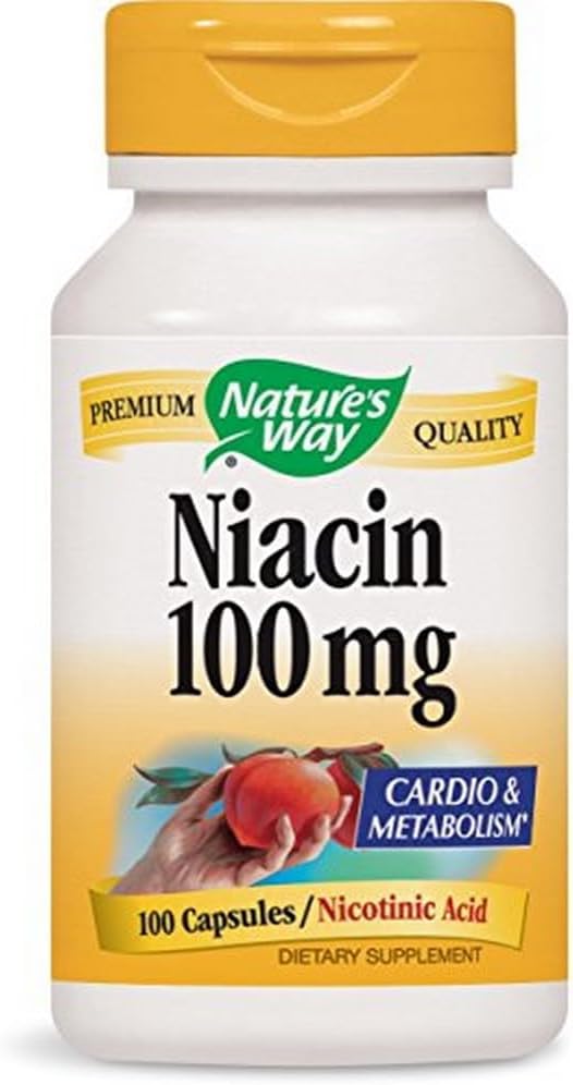 自然之路 Niacin, 100 Capsules (Pack of 4)