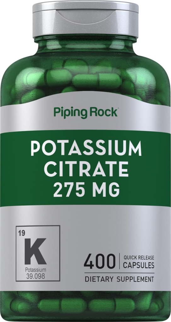 管道岩钾 引物补充物 → 275 mg → 400 capsules → 非GMO, Gluten Free