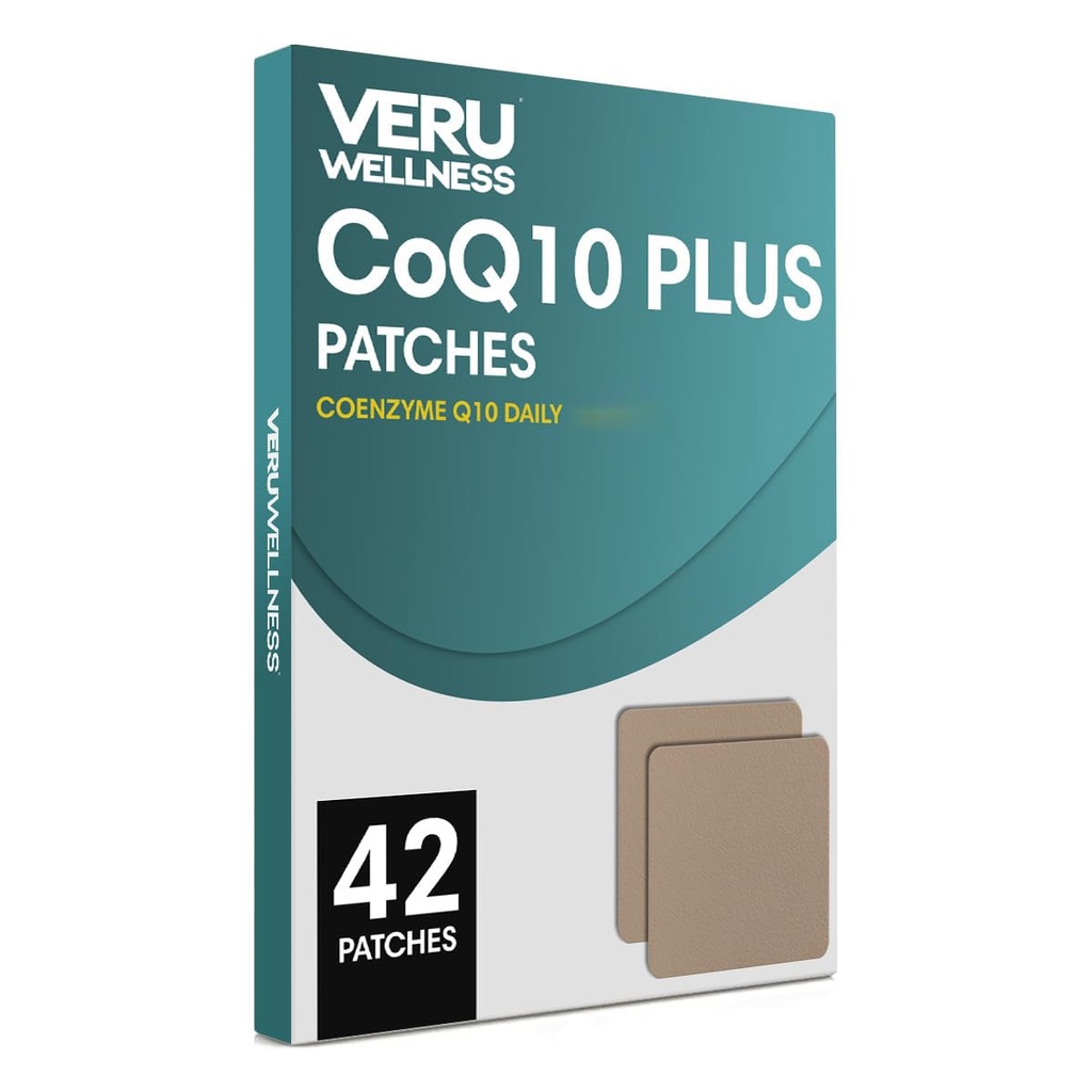 Veru Wellness CoQ10 Plus Daily - Self Adhesive Coenzyme Q10, 8-10 Hours (42天) (英语).