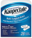Kaopectate 多症状抗痢疾和上位胃解脱器,28个卡片,白色