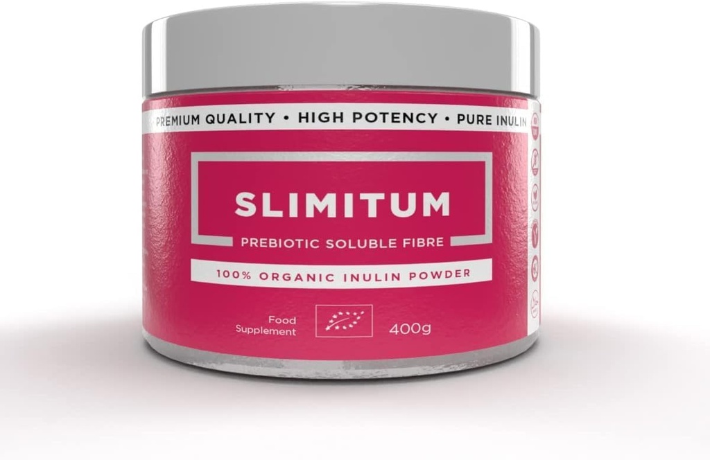 SLIMITUM 有机胰岛素粉(Agave) - 01 Pack 胰岛素预生纤维用于科隆和古特健康,精密质量,肠道支持-400g