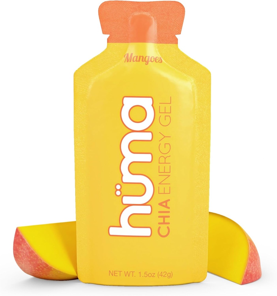 Huma Chia Energy Gel, Mangoes, 12 Gels - 总理运动营养促进耐力运动