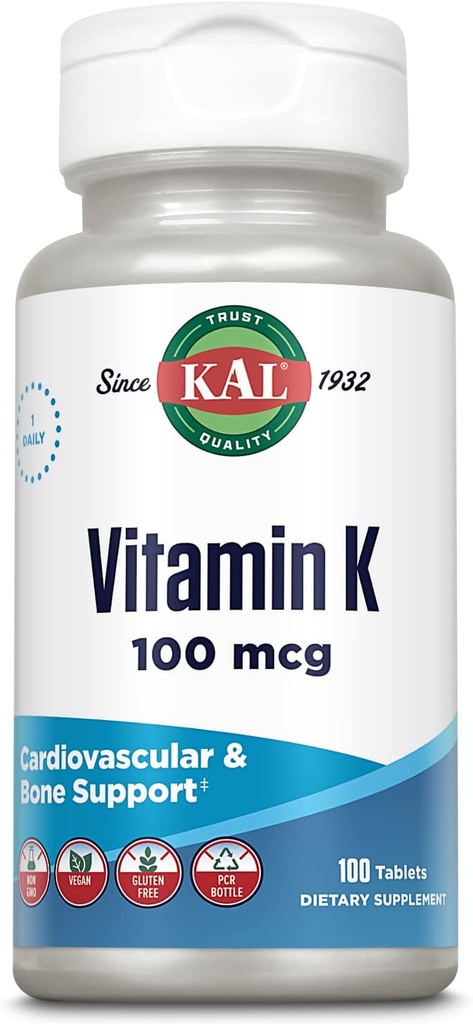 Kal 100 Mcg K1 平板电脑, 100 个数