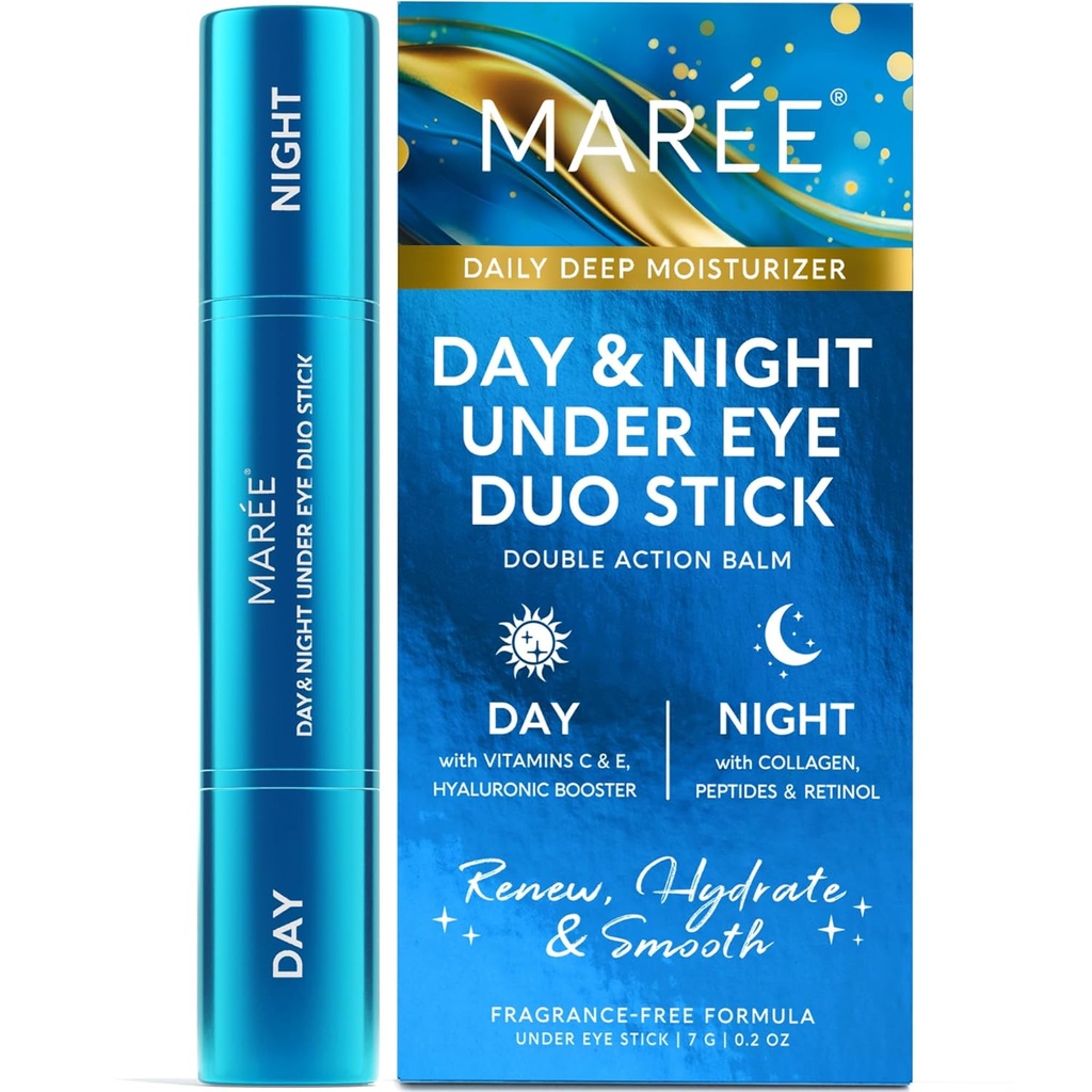 眼瘤棒下的MAREE – 暗圆膜下眼亮剂 抗衰老面部摩擦剂 – Hyaluronic Acid Vitamin C Serum & Retinol Cream Skin Care – 皱纹棒水化 Retinol Balm