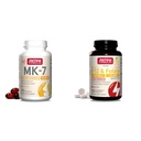 Jarrow Formats MK7,促进骨质健康,90 mcg,120 Softgels & Extrastructive Methal B-12 1000 mcg & Methyl Folate 400 mcg + P-5-P,饮食