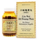 Liu-Wei Di-Huang Wan 草药补充剂 480药丸(60种服务) - 全面健康支持的古老公式 - 六Flavor Rehmannia Teapills