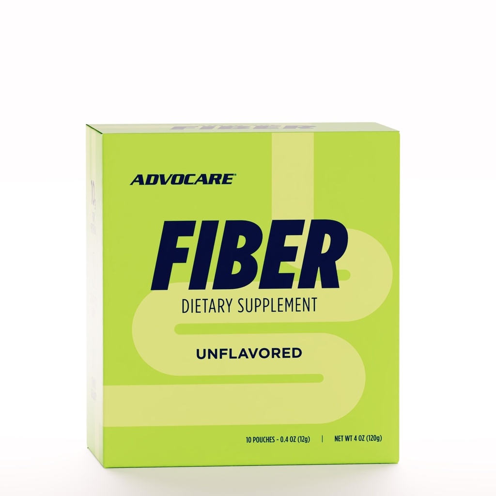 AdvoCare Fiber饮食补充 - 配有溶解和不溶解纤维的每日粉末补充 - 混合包括 P种子和玉米 - 支持消化健康 * - 不受欢迎 - 10个邮袋