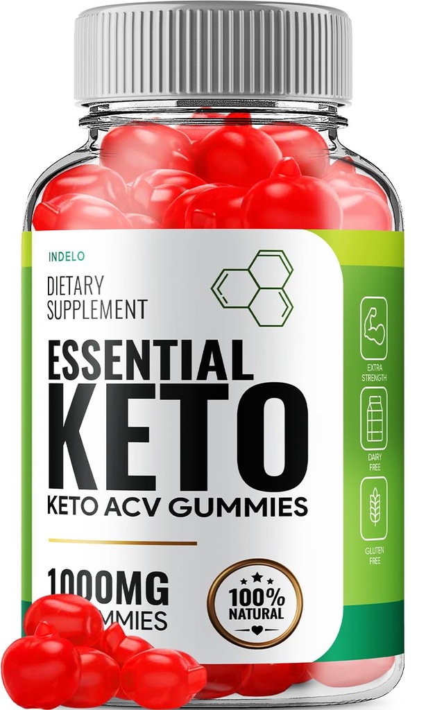 基本 Keto ACV Gummys - 高级公式 基本 Keto + ACV 重量管理 Gummys Apple Cider Vinegar Keto 基本 ACV Gummys 饮食补充审查 维生素 B12 B6(60 Gummys)