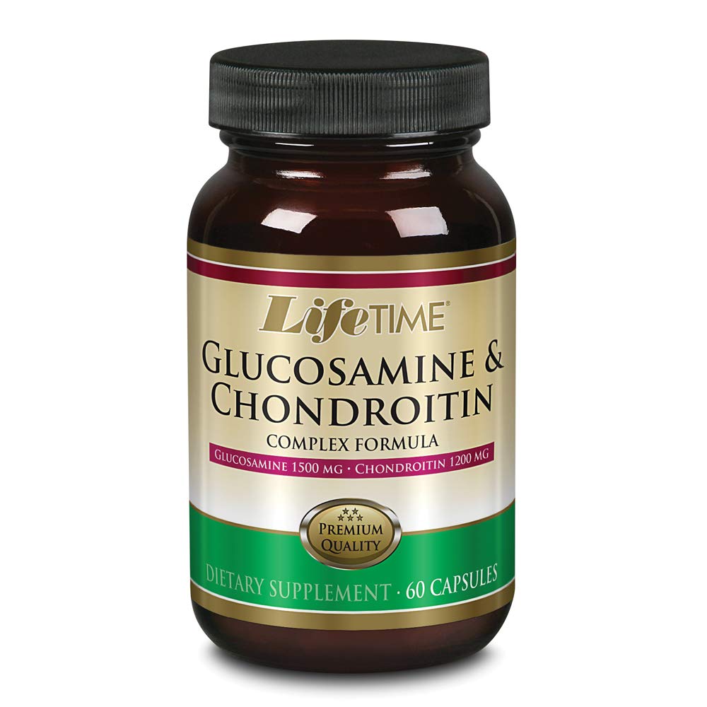 LifeTIME Glucosamine Chondroitin Complex 支持流动性,联合与恢复 + 1500mg Glucosamine, 1200mg Chondroitin → 60 Capsules