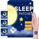 72 Pack Sleep Patchs for Adults Extra Streights, Easy-to-Apply Sleep Patchs with Valerian & Melatonin Patches, 男女长夜