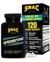 SNAC Aerobitine - 最大耐力的兴奋剂自由工作前补充剂. 硝酸氧化物促进剂,改善血液流动,减少肥胖和热致病福利。 120 蔬菜盖
