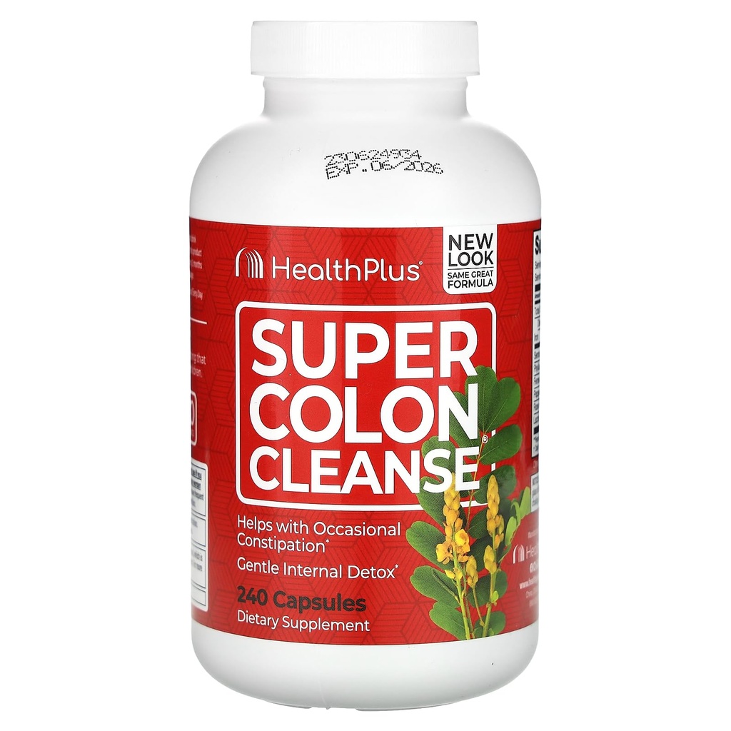 健康加工业 超级Colon Cleanse 530 mg 240 capsules, 包件可能有所不同