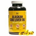 在目标 活阿拉斯加鳕鱼肝油 120 软宝石 QQ Line Caught in The USA 天然摄入维生素 D → Rich in Omega 3 DHA/EPA