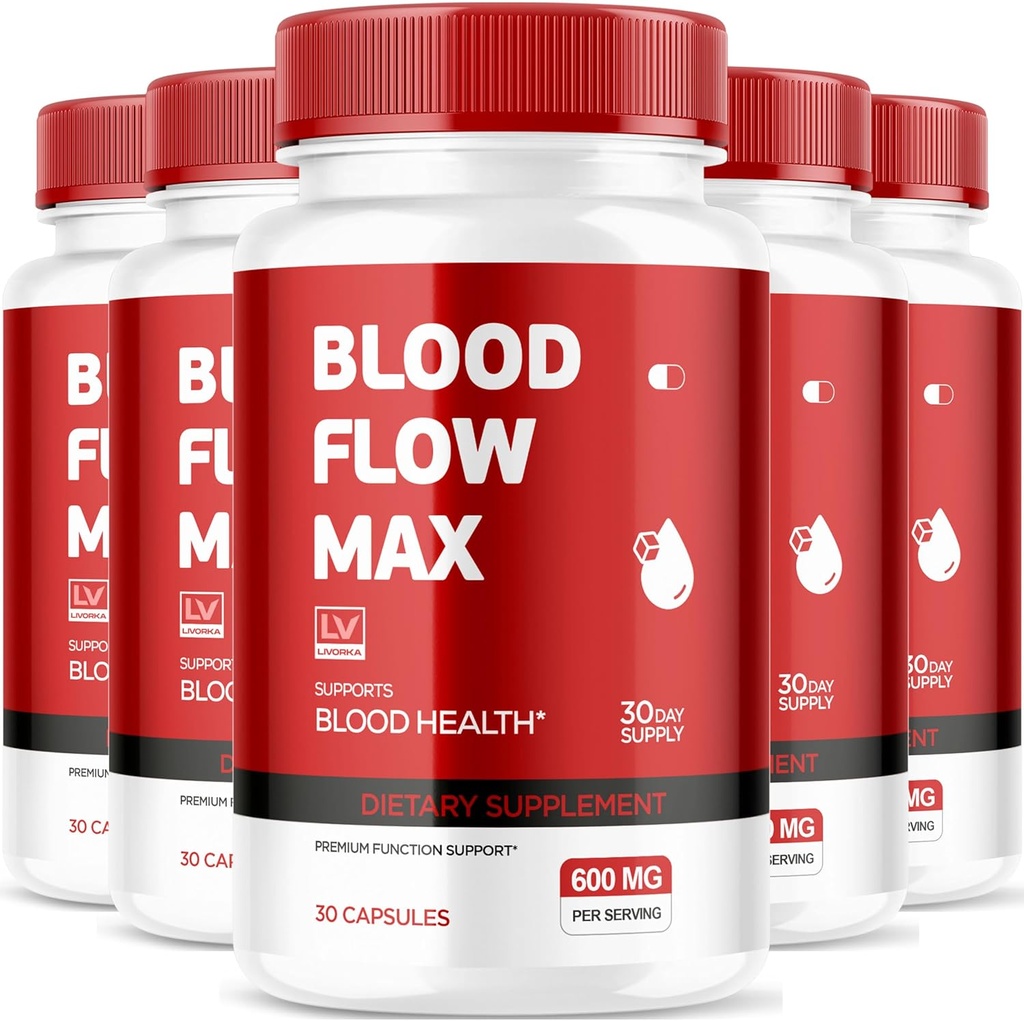 LIVORKA (5 Pack Blood Flow Max, Blood Flow Max Capsules, Blood Flow Max Blood Supports, Blood Flow Max Blood Max Pills, 150 Capsules for Generall Wellness, Blood Flow Max Pills, 150 Capsules for 5 mons) 血流最大 血流最大 血流最大 血流最大 血流最大 血支持 血流最大 血流最大 血流最大 血流最大 血流 血流最大 血流 血流 用于一般健康 血流最大药 150 Capsules, 5个月