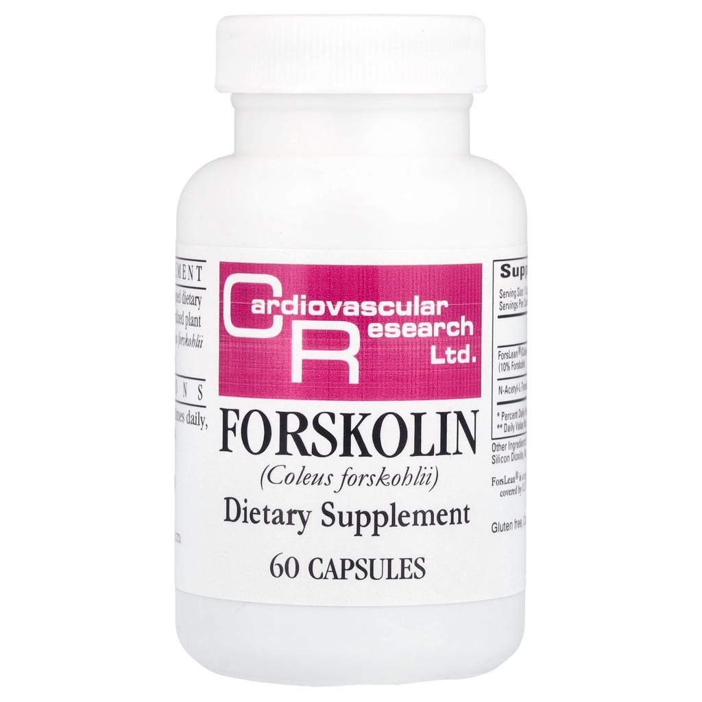 心血管研究 Forskolin, White, 60 Counter