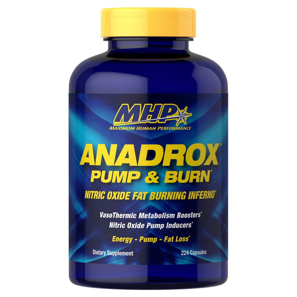 MHP Anadrox 泵和燃烧,硝氧化脂肪燃烧地狱,224个胶囊