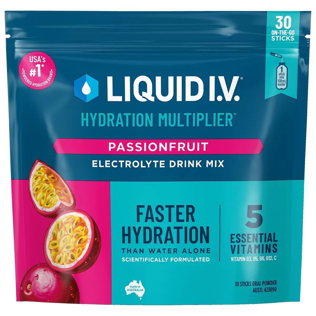 Liquid I.V. Hydration Multiplier 30 Stick, 16.93 Ounce