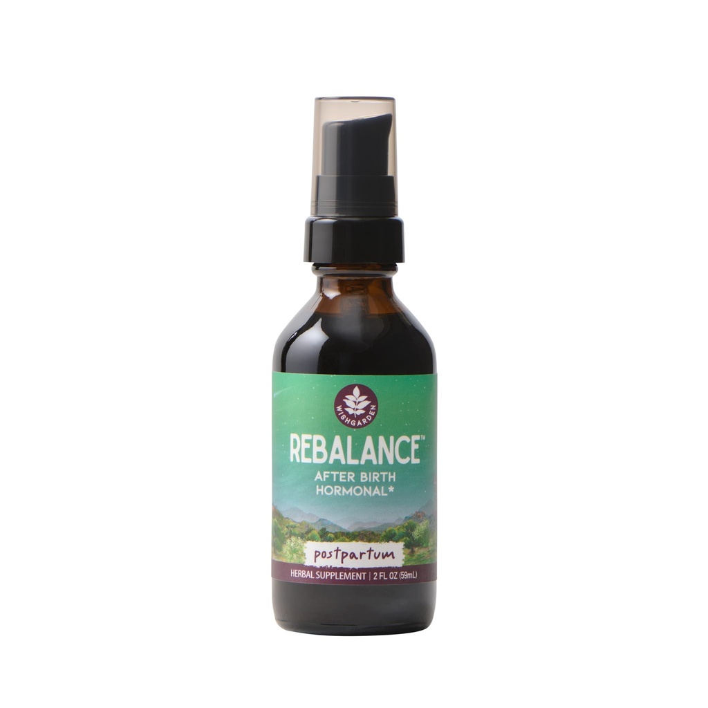 WishGarden Herbs ReBalance before birmonal - Vitex Berry & Motherwort支持健康产后荷尔蒙水平和产后荷尔蒙平衡,2oz