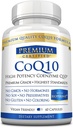 CoQ10 - 配合MCT油和管道的Coenzyme Q10 300mg - 快速吸收 - 增强抗氧化剂水平,改善能量,支持心血管和生育力 - 60 Capsules - Vegan 友好