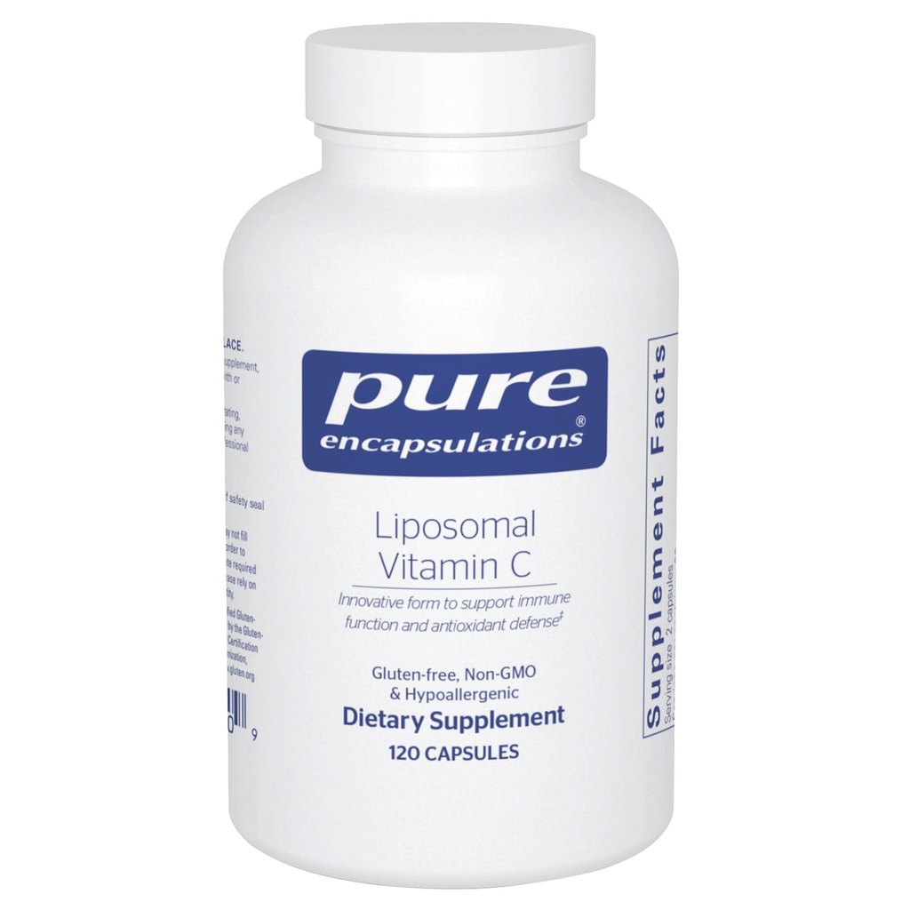 Pure Encapsulations Liposomal Vitamin C - Immune Support Supplement* - Antioxidant Nourishment - Daily Vitamin - Non-GMO & Gluten Free - 120 Capsules