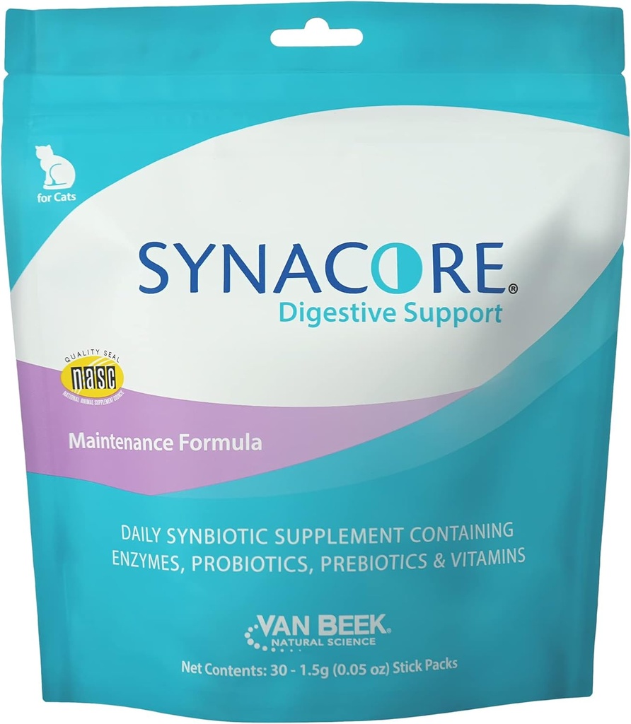 Synacore Feline - (30 Counter) 所有为猫提供免疫支持的自然公式 帮助维持消化健康 - 猫类的抗生素和维生素 - 自然宠物产品