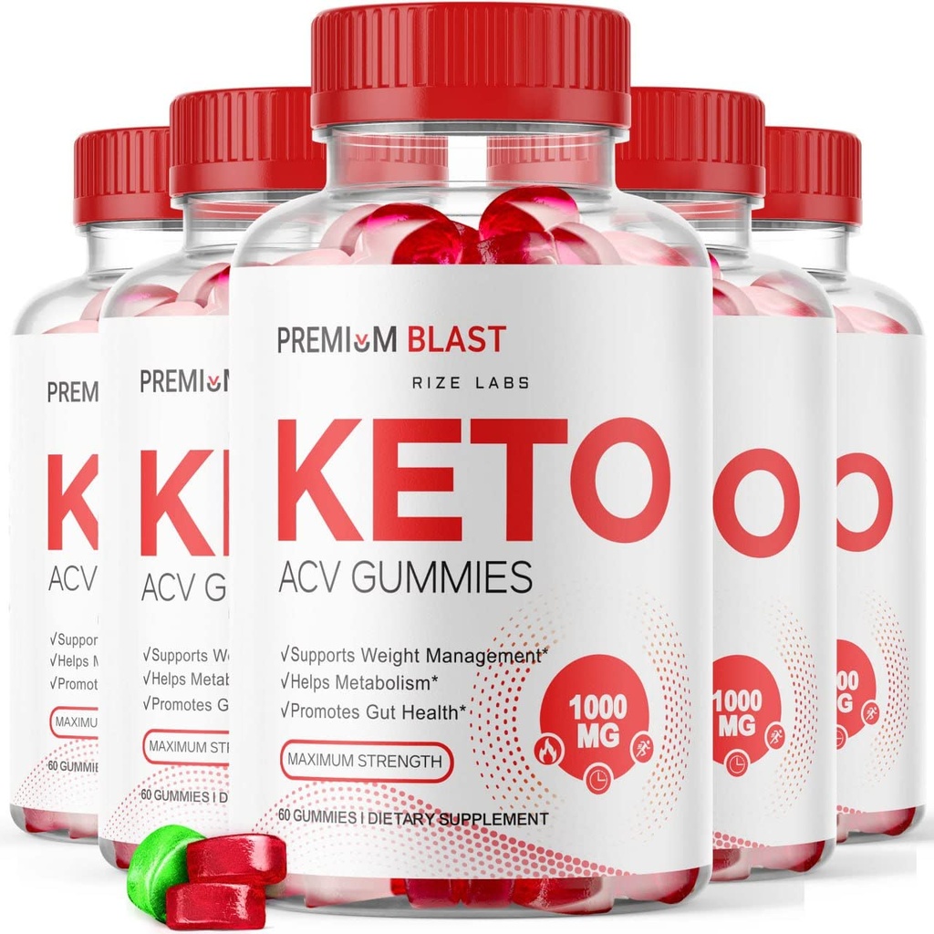 rize 实验室 - Premium Blast Keto ACV Gummys for Wight Loss, Advanced Formult, Apple Cider Vinegar for Wight Management, 最大强度(300 Gummys) (Pack of 5)