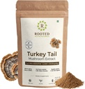ROOTED Active of Turkey Tail Mushroom 提取粉末, USDA & EU 认证有机 → 35% Beta Glucans - Lab 验证 → Gut Health, Liver, 豁免支持 (2.11 Ounce)
