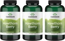 Swanson Hawthorn Berry 补充剂-抗氧化剂 Flavonoids(250卡普尔,每袋565毫克) 3 包装