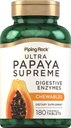 Piping Rock Papaya 消化酶 Chewables 180 板块 女性和男性 热带火焰 植物人 非GMO 格鲁滕自由公式