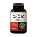NatureBell CoQ10 300mg 配 Omega 3, 240 Capsules - 120日供应 QQ 稳定高吸收形式 – 抗氧化剂支持心脏与能源健康 – 额外强度 Coenzyme Q10 补充