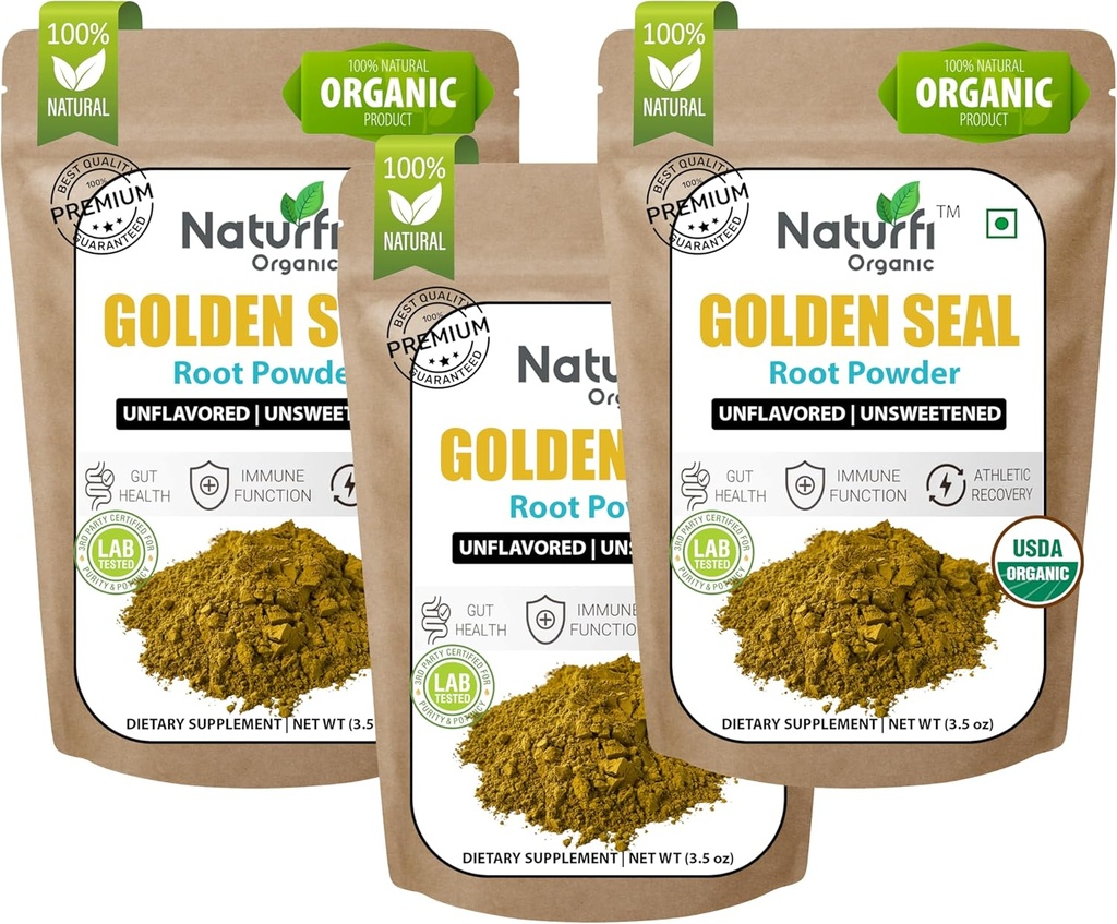 Naturefi 有机金矿根粉 - 10.5 oz, 300 services *USDA 有机金矿根粉 *实验室测试 *纯天然金矿根粉补充品
