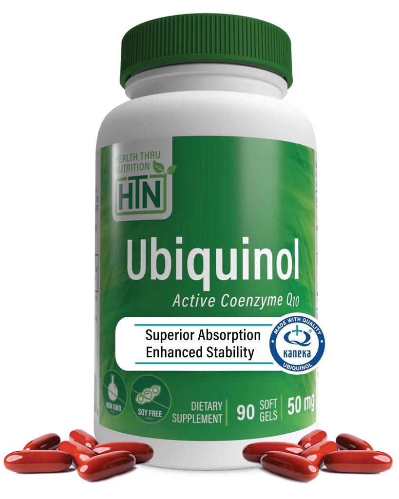健康 营养 Ubiquinol 50mg 90 软胶作为 Kaneka QH 减量 CoQ-10 稳定 - 第三方测试 + 增强生物利用率 + 心血管和Mitochondria 函数支持 + 非营利组织