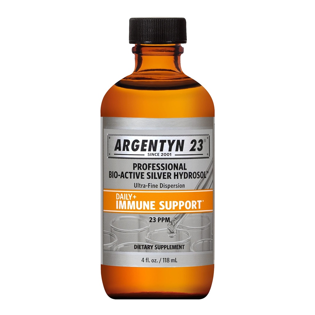 Argentyn 23 职业生物活性银氢溶液用于免疫支持 – Coloidal Silver, 23ppm, 4oz(118mL) – Twist-Top