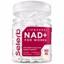 NAD+ 数字化 妇女补助金 -- -- NMN 与β-NAD+、Trans-Resveratrol、CoQ10、D-Ribose-促进细胞更新、能源、以及Radiant皮肤健康-60个高级卡普尔的替代品