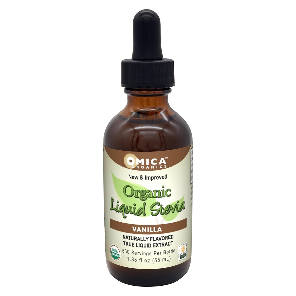 奥米卡有机物 液体 Stevia - 香草(1.85 fl oz)