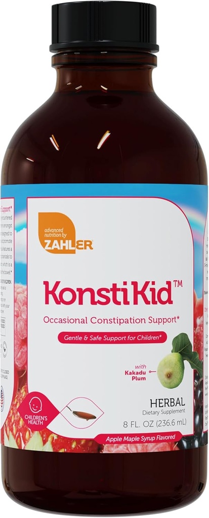 Zahler KonstiKid,《儿童便秘支助补编》,《液体便秘便利、支持正常和消化健康》,8OZ