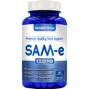 SAM-e 额外力量 Supplement S-Adenosyl-L-Methionine 1000mg / service for Bone and Mood Support Supple – 在美国非GMO和Gluten free(45天供应)制造(单)