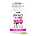 维塔皮亚有机奶牛 提取 70:1 补充 - Liver cleanse Detox & 维修,liver 健康支持,抗氧化剂 - 120 Vegan Capsules, 非转基因O, Gluten Free