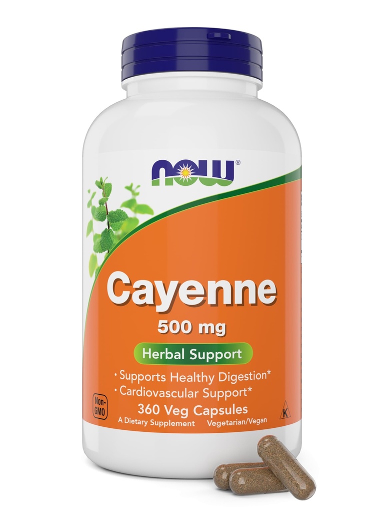 现在的Cayenne (Capsicum annuum) 500 mg, 360 Veg 卡普尔